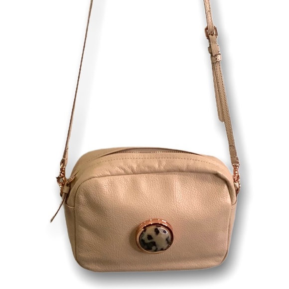 MIMCO Modify Genuine Leather Blush Rose Gold Cross Body / Hip Bag - Picture 10 of 11